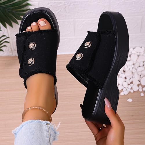 Sandales à talon compensé pour femme légères et confortables