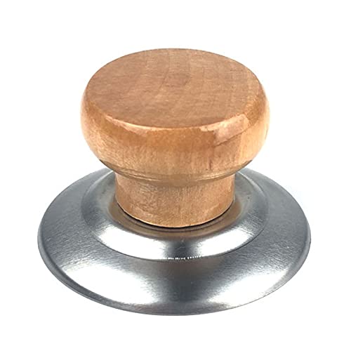 Anawakia Pomello Universale per Coperchio da Cucina - Manico di Ricambio per Pentole in Legno (1 Pezzo)