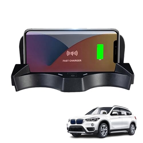 Chargeur voiture sans fil BMW X1 console centrale charge rapide QI 15W