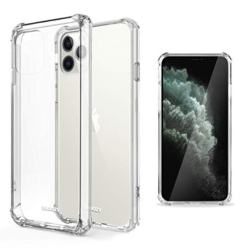 Moozy Schokbestendig Siliconen Hoes voor iPhone 11 Pro Max - Transparante Heldere Beschermhoes Zachte TPU Case Cover