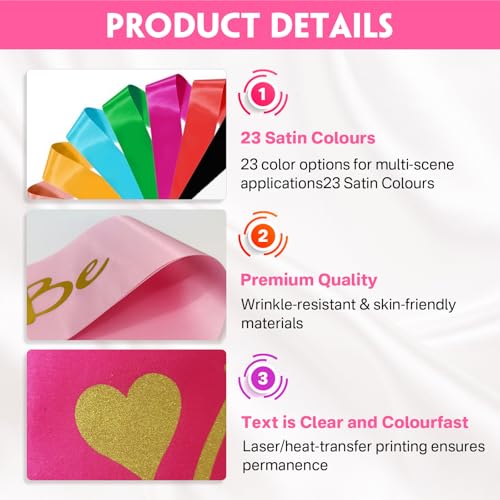 ORYG Custom Sash Personalized with Text & Icon - Wonderful Graduation Party Sashes3