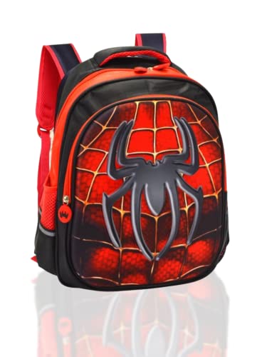 Mochila Escolar Spiderman 38 cm. Mochila Infantil Superhéroes con Diseño 3D Dibujos Animados con...