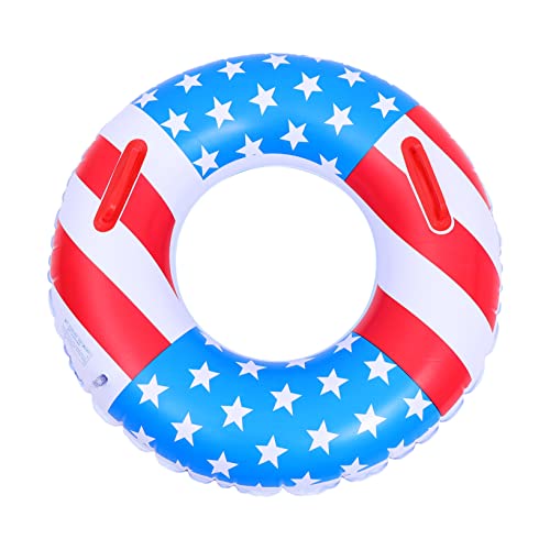 DIKACA 1Pieza Anillo Inflable De para Natación Piscina para Celebraciones del Día De Color De Asas Aleatorio
