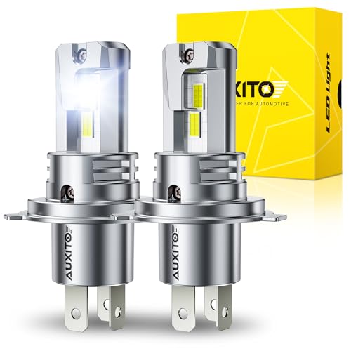 AUXITO H4 9003 Bulbs 900% Brighter HB2 Light Bulbs Plug N Play Long Lifespan No Flicker 99% Compatibility 2PCS