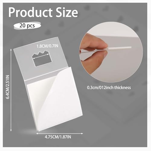 Image of 10 Pack Picture Hangers Adhesive Plastic Sawtooth Adhesive Picture Hanger No Nail Picture Hangers Adhesive Foamboard Hanger