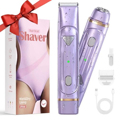 Bikini Shaver - 2-in-1 Waterproof Shaver