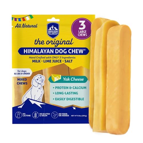 Himalayan Dog Chew Original Yak Cheese Dog Chews, The Better-For-You Chew, 100% Natural, Long...