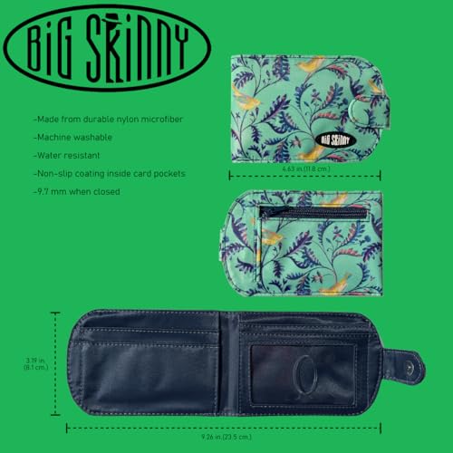 Image of Big Skinny Women's Taxicat Bi-Fold Slim Wallet, Holds Up to 25 Cards