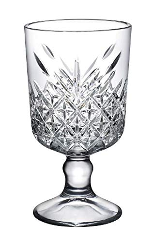 Pasabahce 51648 Cocktailkelch Weinkelch Dessertkelch Timeless im Kristall-Design/Vintage, Höhe ca. 15,1 cm, 6 Stück