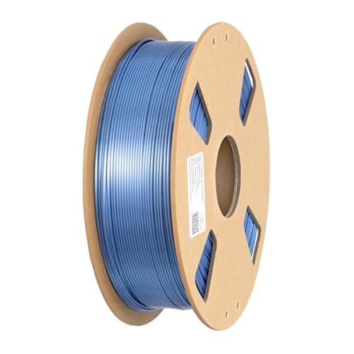 HZST3D Silk Silver Blue PLA Filament 1.75mm 1kg