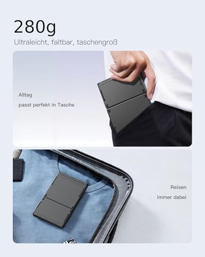 Inateck kompakte Mini-Bluetooth-Tastatur mit Touchpad – Ansicht 3