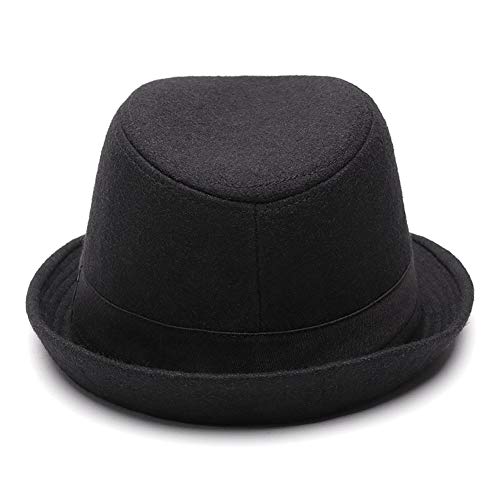 Chapeau d'Hiver Écrasable Vintage en Feutre Style Jazz pour Homme