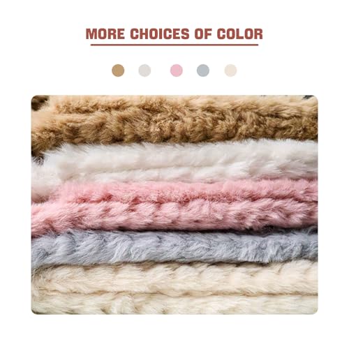 ​​Hooded Scarf Hat Gloves for Women Winter, Bear Ears 3-in-1 Set - Plush Faux Fur, Soft and Warm, Cute Hat with Mittens​​4