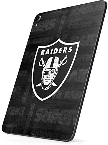 Skinit Decal Tablet skin compatible with iPad Pro 12.9in (2021) - Officially Licensed NFL Las Vegas Raiders Black & White Design