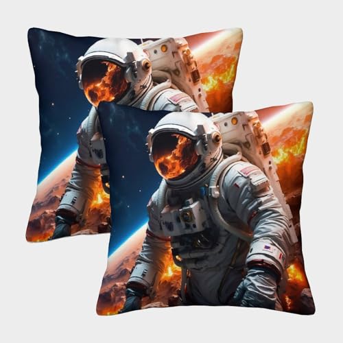 POLIUAWS Taies d'oreiller Chaos God King Size pour canapé et Chambre à Coucher, Respirantes, Lot de 2, 45 x 45 cm