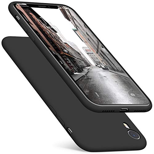 DTTO Compatible with iPhone XR Case, [Romance Series] Silicone Case with Hybrid Protection for iPhone XR 6.10 Inch - Black