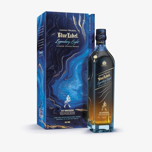Johnnie Walker BLUE LABEL - 200th Anniversary - Legendary Eight - 43.8% Exclusive Blend - GIFT BOX