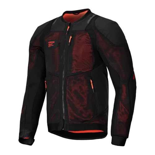 Veste de protection Alpinestars Troop-Air Pro 3XL blouson moto été rouge noir
