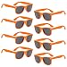 Neon Colors Party Favor Supplies Unisex Sunglasses Pack of 8 for Kids (8 Pack Orange)