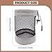Yiju 2Pcs Golf Ball Bag Holder Drawstring Closure Small Breathable Lightweight Net Bag Pouch for Gym Beach Beach Outdoor Travel, L