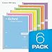 Oxford Spiral Notebooks, 6 Pack, 1 Subject, Wide Ruled Notebooks for School, 8 x 10.5 Inches, 70 Sheets, Assorted Pastel Colors, Back to School Supplies (63757)