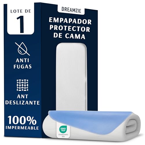 Dreamzie Protector Colchon Impermeable e Absorbente - 50 x 70 cm- Funda Colchon Lavable para Incontinencia