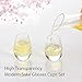 ZENS Sake Cups Glass,Cute Clear Sake Glasses Cups 1.35 Once Set of 2 with Heavy Base for Sake Carafe Japanese Cold Liquor