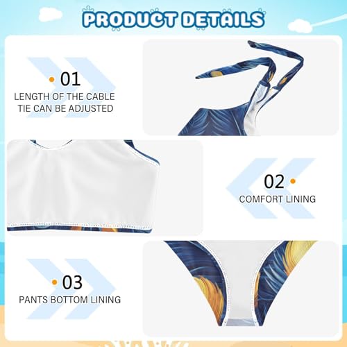 KLL Hand Drawing Camouflage Wavy Girl 2 Pieces Bikini Set Quick-Dry Swimsuit Swimwear Cute Shoulder Strap4