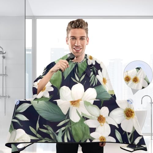 Capa para corte de cabello impermeable profesional MAOBLYR con cierre ajustable de broche para peluquería miniatura 6