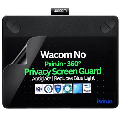 Image of Pxin Tablet Privacy Screen Guard compatible with Wacom No | Anti Glare | Reduces blue light | 360 degree anti-spy | Eye Protection
