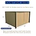 Upgraded 10’x12’ 4-Side Wall Gazebo Privacy Curtains with Zipper for Lowe's Allen Roth #GF-12S004B-1 / GF-12S004BTO / TPGAZ17-002, 4-Panels Curtains Replacement for 10-ft x 12-ft Gazebo (Khaki)