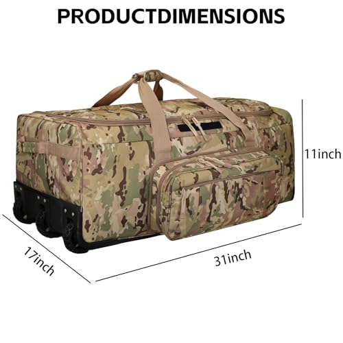 120L 3-Wheel Heavy Duty Duffle