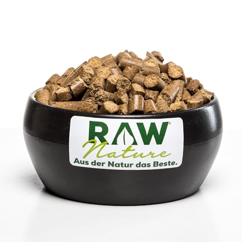 RAW Nature Trockenfutter JUNIOR mit Huhn 5kg, kaltgepresstes Hundefutter, Getreidefrei, 100% Muskelfleisch, hoher Fleischanteil, ohne künstliche Zusätze, für alle Rassen und Sensible Hunde geeignet