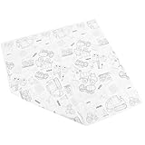 Homoyoyo Tischdecke für Geburtstagsfeier mit Baufahrzeug Motiv Bedruckte Papiertischdecke 137X274cm Strapazierfähiges Papier Partydekoration für Kinderparty und Festlichkeiten