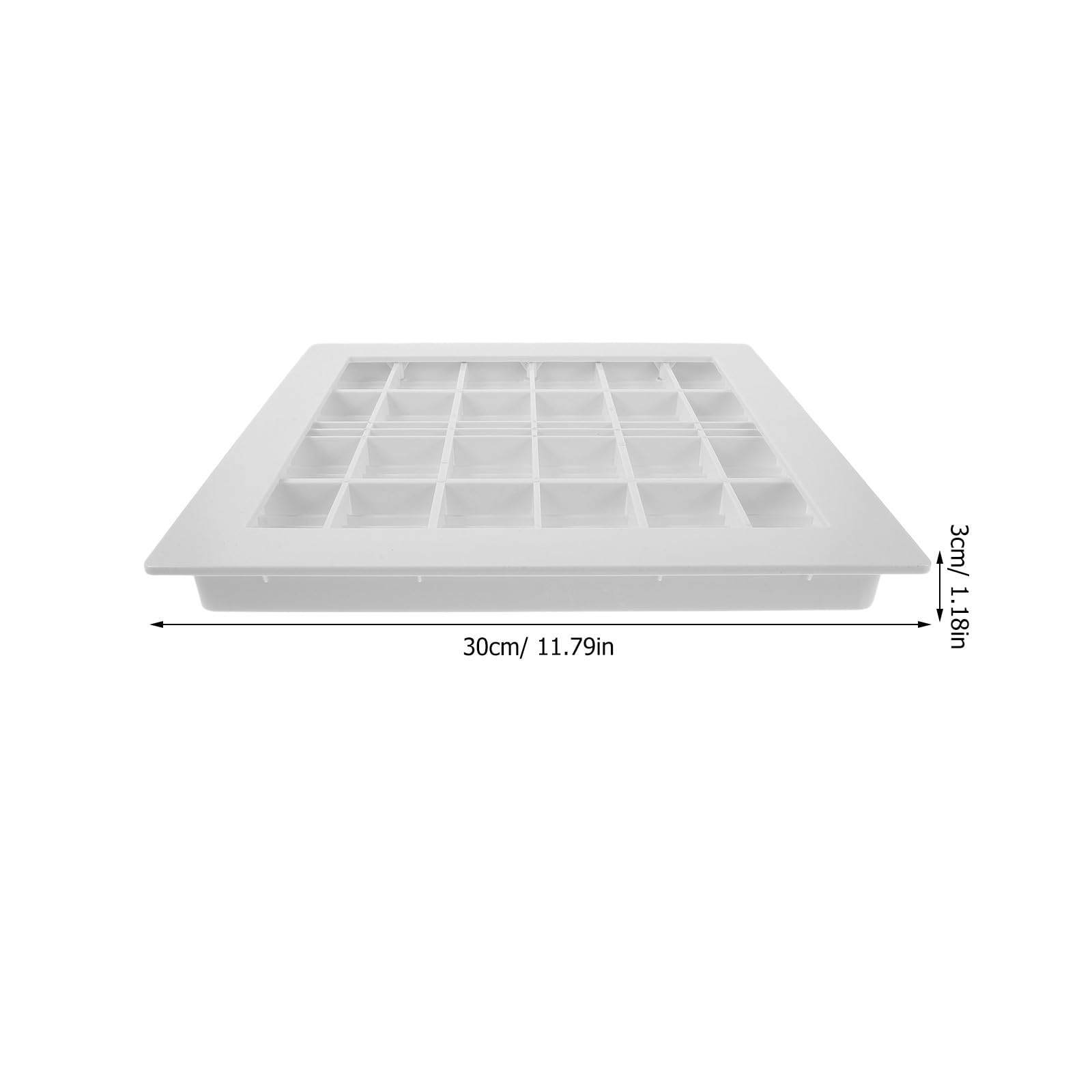 Genérico Desagüe Cuadrado de Piscina 30x30 CM en ABS Blanco para Control