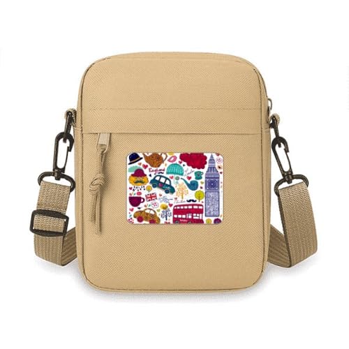Pochette téléphone à bandoulière Bus Londres - Sac compact mains libres