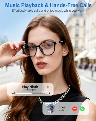 Image of Al Smart Glasses for Men Women with Real-Time Translation | Color-Change Lens, Music & Calls w /Bluetooth 5.4, Al Voice & Meeting Assistant, Lightweight & Comfortable, Thin Temples