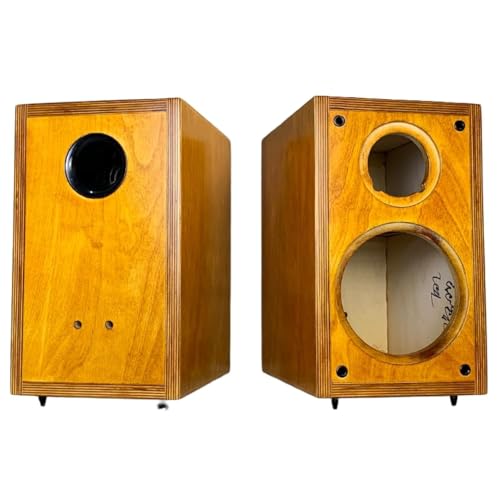 Boîtes vides pour enceinte bibliothèque 10,2 cm bouleau bidirectionnel classique ambre