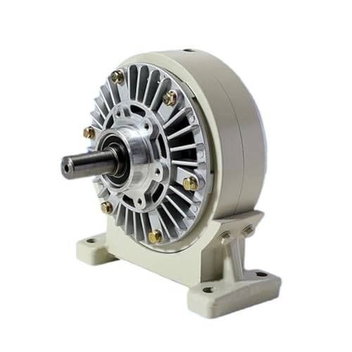 FLFZ-6 Magnetic Powder Brake with Base, 12 Clutch, 25/50 NM Electromagnetic Powder Brake, Dual-Shaft, Single & Double Axle, High Torque Performance, Industrial Equipment