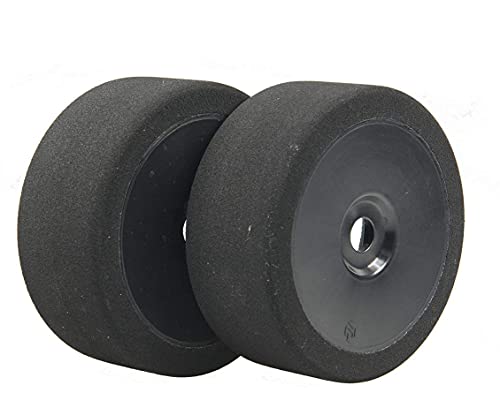 BSR Racing BSRC8027-B 1/8 Buggy Red Foam Tire Compound Black Dish Rim (2)