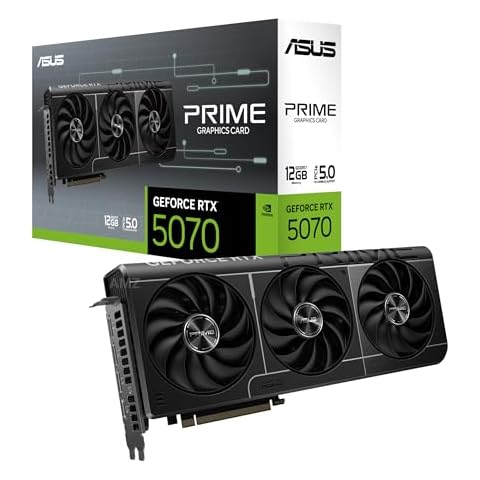 ASUS Prime GeForce RTX 5070 12GB GDDR7 Graphics Card The SFF-Ready (PCIe 5.0, 12GB GDDR7, HDMI/DP 2.1, 2.5-slot, Axial-tech fans, Dual BIOS) Cover