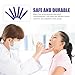 ibasenice Plastic Tongue Depressors Bulk - 100 Pack Flexible Oral Cavity Diagnostic Sticks for Medical and Laboratory Use