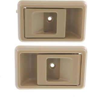 KarParts360 for Toyota Tacoma 1995 96 97 98 99 2000 Interior Door Handles Front or Rear, Driver & Passenger Side Pair | Beige Excluded Door Lock Hole | TO1353129, TO1352129 | 6920504010E, 6920604010E