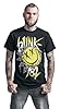 Blink 182 Big Smile T-Shirt Black Band Merch, Stripes, Black, XL #1