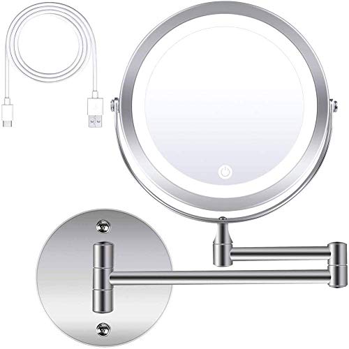 Miroir de rasage extensible pivotant pour une vision nette