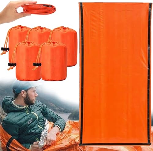 Sierra Madre - Saco de dormir de emergencia, 213 x 91 cm, impermeable, Sierramadre, saco de dormir de emergencia para supervivencia, tamaño de bolsillo, saco térmico para acampar al aire libre,