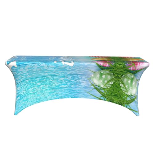 Housse de table rectangulaire extensible anti-pli pour habiller un buffet de mariage