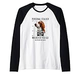 personal stalker welsh springer spaniel i will follow you maglia con maniche raglan