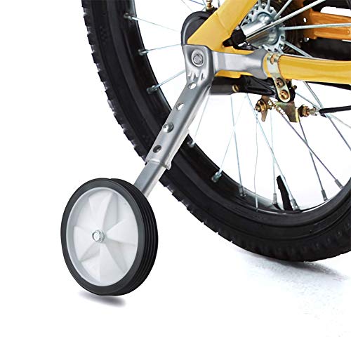 Ruedas de entrenamiento ajustables para bicicleta de niños DubMag, ruedas estabilizadoras auxiliares de aluminio acero, tamaño de rueda 24 pulgadas, color plata miniatura 2