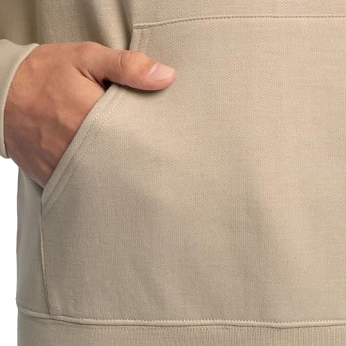 Fruit of the Loom Men's Eversoft Fleece Sweatshirts & Hoodies, Pullover-Khaki Heather, Large image 4